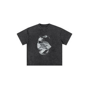 Mens Graphic Oversize Shirt Unisex Short Sleeve Cotton Vintage Streetwear Aesthetic Tee Shirts Casual <b>Tunic</b> - Product Image 1