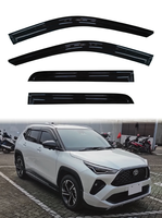 Pare-soleil de fenêtre en acrylique GCS pour Toyota Yaris Cross AC200 2023-ON, ensemble de 4 pièces, protection contre le vent, le soleil et la pluie, avec ruban adhésif double face