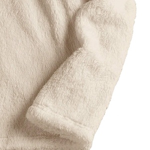 2025 <b>Men</b> Winter Solid <b>Sherpa</b> Hooded Sweatshirts Thicken Warm Coat Hoodies Custom Regular Fit Pull <b>Hoodie</b> 100% Organic Waterproof - Product Image 3