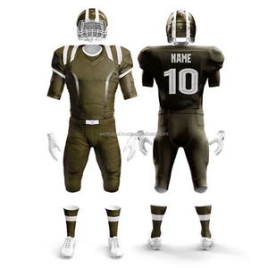 Uniforme de football américain durable, grande taille, respirant, séchage rapide, 100 % polyester, traction stable, mouvement fluide, doux - Product Image 3