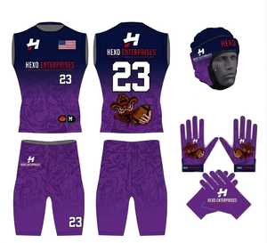 Uniforme Personalizado 7v7 para Fútbol Americano, Uniformes de Compresión para Jóvenes, Uniforme sin Mangas 7V7 2026 - Product Image 3