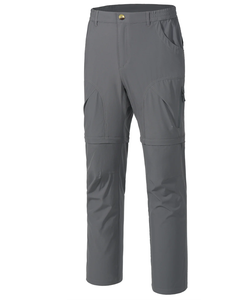 <span class=keywords><strong>Pantalon</strong></span> de randonnée <span class=keywords><strong>convertible</strong></span> pour homme, fermeture éclair amovible, automne, écologique, séchage rapide, 2-en-1, léger, multi-poches cargo - Product Image 3