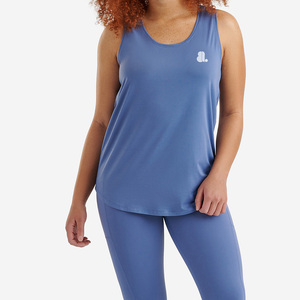 Women's Solid Casual Breathable <b>Flowy</b> Tank <b>Top</b> with Jersey Fabric ODM Supply - Product Image 1