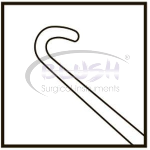 Bonn Iris Micro Hook Right Curved Ophthalmic Microsurgical Instrument Eye Surgery Iris <b>Manipulation</b> Tool By Blush Surgical - Product Image 4