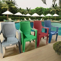 Chaise de jardin moderne en PVC AVRO-Mobilier d'extérieur durable pour hôtel et cuisine