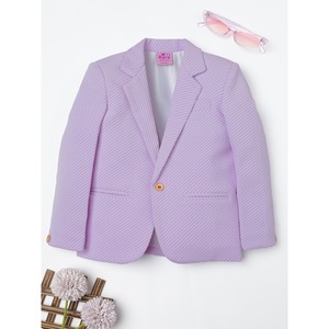 เสื้อเบลเซอร์เด็กผู้ชายสีลาเวนเดอร์แบบมีลาย - Product Image 4