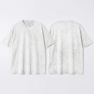 เสื้อยืดแขนสั้นผู้ชายทรงโอเวอร์ไซส์ สีพื้น คอกลม ผ้าฝ้ายเจอร์ซีย์ 100% ทรงลำลอง ระบายอากาศได้ดี เป็นมิตรกับสิ่งแวดล้อม น้ำหนัก 230 กรัม ย้อมสีพื้น - Product Image 3