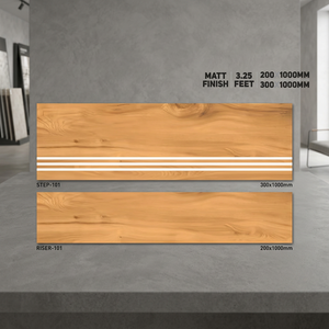 กระเบื้องปูพื้นกันลื่นแบบพอร์ซเลน ขนาด 1000x300 มม. 1000x200 มม. หนา 10 มม. ผิวด้าน ทนทาน สำหรับปูพื้นบันไดในห้องน้ำและโถงทางเดิน - Product Image 4
