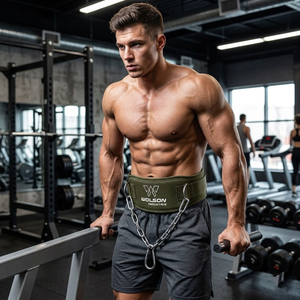 Cinturón de Gimnasio Resistente con Cadena de Acero para Ejercicios de Flexiones y Entrenamiento de Resistencia, Unisex, Alta Calidad - Product Image 4