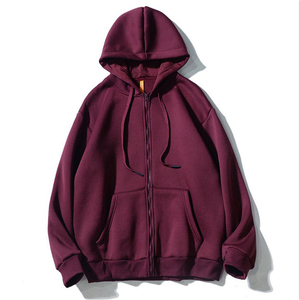Fabricant de sweats à capuche zippés en molleton épais pour hommes, avec logo personnalisé OEM ODM, coupe ample, décontracté, prix de gros direct usine - Product Image 1