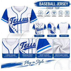 Maillots de baseball et de softball personnalisés de haute qualité pour femmes, vêtements de sport en gros avec impression par sublimation pour les équipes - Product Image 4