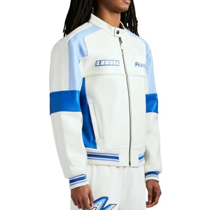 Blouson de course en cuir Off-Shore, Édition Luxe Elite Motorsport, Fabrication en grande série, Conception en cuir français, Vente en gros - Product Image 1