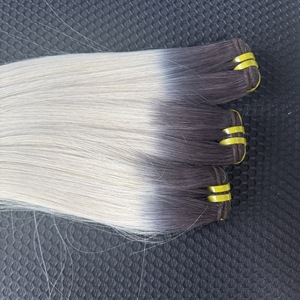 วิกผมคน100% บริสุทธิ์จากเวียดนามผมหยิกเป็นเส้นตรงสี60A แบบไล่เฉดสีธรรมชาติ - Product Image 5