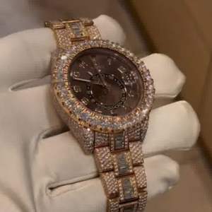 Brand New High Quality Customized Iced Out Lab Grown VVS Diamonds Studded Business Hip Hop <b>Watch</b> 20mm Glass Band Gift <b>for</b> <b>Men</b> - Product Image 1