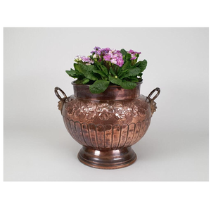 Maceta de Metal con Diseño de Acabado Antiguo, Maceta Decorativa para el Hogar, Maceta para Plantas de Exterior, Decoración de Jardín - Product Image 5