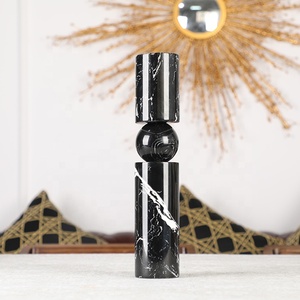 Portavelas de decoración Interior de mármol sólido creativo moderno, soporte de vela de pilar de tamaño personalizado para decoración de Navidad del hogar - Product Image 4