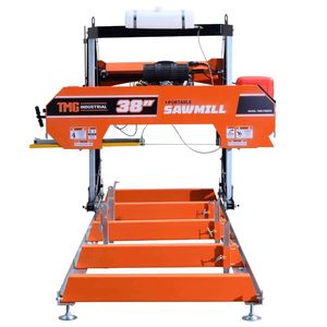 Segheria Portatile Certificata EPA da 38 Pollici, Lunghezza Binario 13FT, Motore V-Twin da 24 HP, Carrello a 4 Montanti, Serbatoio Acqua da 10 L, TMG PS per Legno - Product Image 2