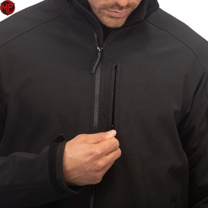 Veste softshell d'hiver pour homme, imperméable, respirante, col montant, fermeture éclair sur le devant, logo personnalisé OEM, vêtements de travail décontractés pour l'extérieur - Product Image 5