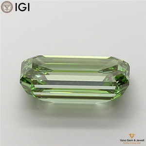เพชรทรงมรกต 5.00 กะรัต สีเขียวแฟนซี ความใส VS1 ผลิตด้วยวิธี CVD พร้อมใบรับรอง IGI สำหรับเป็นของขวัญงานแต่งงาน - Product Image 4