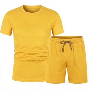 Ensemble 2 pièces short et t-shirt de sport pour homme – Nouveau survêtement de course et de fitness ajusté pour homme - Product Image 2