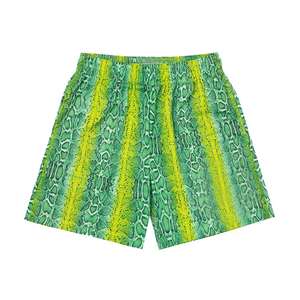 Shorts d'été personnalisés avec logo, en maille unie par sublimation, décontractés, pour la plage, la course, le sport, séchage rapide, respirants, avec taille élastique pour hommes - Product Image 6