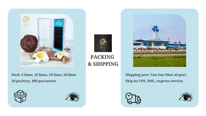 Fabrication Fourniture Extension de Cils Mode Mixte Cils Beauté Soie Extension de Cils Faux Cils Vendeur de Cils du Viet Nam - Product Image 2