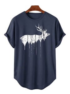 เสื้อยืดคอ100% แขนสั้นสำหรับผู้ชายเสื้อถักนิตติ้ง160 GSM ขั้นต่ำพิมพ์ลายสกรีนผ้าไหม50ชิ้น - Product Image 6