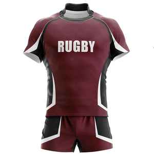 Uniforme de Rugby de Diseño Único 2022, Fabricación OEM, Técnica de Sublimación, Transpirable, de Secado Rápido, Personalizado, Corte Automatizado - Product Image 2