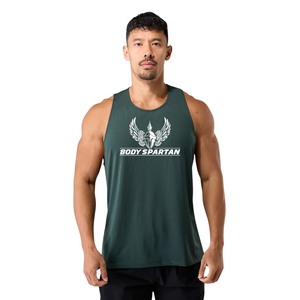 Débardeur en maille vert sarcelle foncé pour homme, léger, sans manches, pour le sport, la gym, l'entraînement, vêtements de sport d'été - Product Image 1