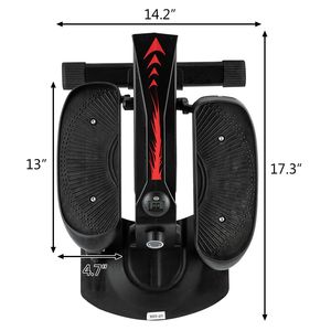 YF Home Gym Cyclette Ellittica Pieghevole Nera e Rossa in ABS e Ferro, Modello Non Elettrico - Product Image 6