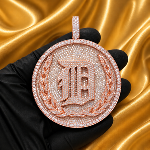 Collier pendentif de baseball personnalisé en argent sterling 925, médaillon de baseball pavé de zircone cubique, bijoux sportifs, logo et numéro personnalisés - Product Image 3