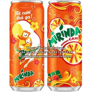 Mirinda-refrescos de naranja, lata de 330ml, venta al por mayor, naranja Mirinda, Vietnam - Product Image 1