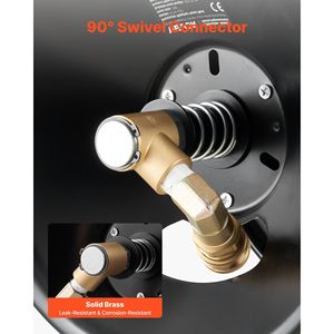 Avvolgitubo per Idropulitrice in Acciaio Rinforzato da 15 Metri x 3/8 Pollici, Montabile a Parete/Pavimento/Su Camion, con Tubi e Avvolgitori da Giardino da 4000 PSI - Product Image 4