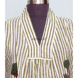 Robe longue en coton 100% faite à la main pour femme, imprimé floral artisanal, style décontracté chic, idéale pour les fêtes, tenue de demoiselle d'honneur, coupe midi trapèze - Product Image 3