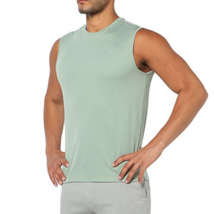 Camiseta sin Mangas de la Mejor Calidad, Fabricada en Pakistán, para Gimnasio y Fitness, 100% Algodón Tejido, Transpirable, con Bordado, Estilo Urbano, para Hombre y Mujer - Product Image 1