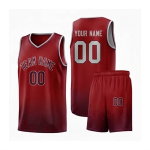 Ensemble de maillots de basket-ball sublimés personnalisés, couleur marron, col en V, sans manches, évacuation de l'humidité, uniformes d'équipe unisexes pour adultes - Product Image 3