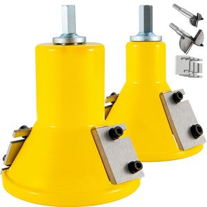 Kit Professionale Premium per Taglio Tenoni in Alluminio, Lame Diritte Doppie da 1 pollice/25,4 mm e 2 pollici/50,8 mm di Diametro, Viti a Bottone per Lavorazione del Legno - Product Image 1