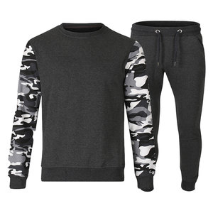 Conjunto Deportivo de Sudadera con Capucha y Pantalones Jogger con Estampado Camuflado, Marca Privada, Corte Regular para Hombre, con Cordón Ajustable, Dos Piezas - Product Image 2