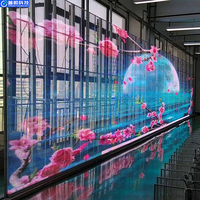 Panneau LED à grille transparente haute luminosité, lisible en plein soleil, à économie d'énergie, couleur intégrale, fabriqué par le fabricant d'origine, pour centre commercial