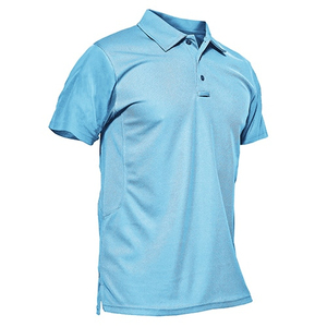 Polo de golf anti-plis à manches longues de haute qualité, style été, pour hommes et femmes, en jersey tricoté uni imprimé - Product Image 4