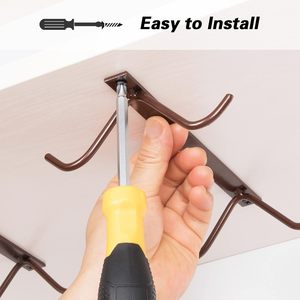 Support mural minimaliste en métal pour tasses de 8 à 20 oz – Conception durable pour la cuisine - Product Image 6