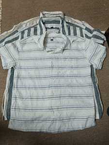 Nueva moda de verano para hombre, camisa blanca de manga corta, tela de sarga cómoda, ropa informal a rayas para uso diario, ropa al por mayor - Product Image 2