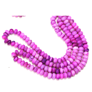 Hermosas cuentas de ópalo en tono púrpura, forma redonda y lisa, de 7-10 mm, cuentas de ópalo en tono púrpura, piedra preciosa lisa. - Product Image 6