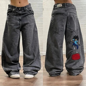 Pantalones Vaqueros Anchos Personalizados para Mujer, Vaqueros Casuales Holgados al por Mayor, Vaqueros Holgados en Venta - Product Image 4