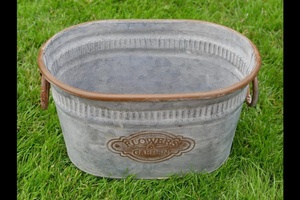 Macetero de metal para decoración del hogar, macetero de metal para sala de estar, macetero de metal para plantas de interior, macetero de metal para plantas de exterior - Product Image 1