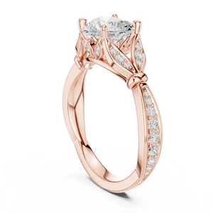 แหวนแต่งงานดีไซน์เนอร์แฟชั่น ทองคำขาว 14K VS1 สี E เพชรทรงหัวใจ 1.50 กะรัต เพชรเพาะเลี้ยงในห้องปฏิบัติการ IGI แหวนหมั้น - Product Image 3