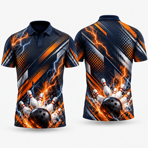 Camisetas de boliche para equipos y jugadores, cómodas para el día del partido, de secado rápido, deportivas, tipo polo, de manga corta para hombre. - Product Image 6