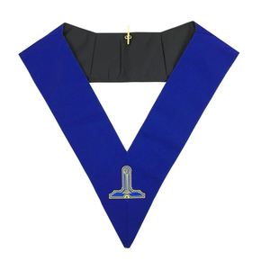 Masonic Officer Collars Embroidered 3D Sew-On Customized Design for Scottish Rite Degrees-High Quality Masonic Officer Collars - Product Image 3