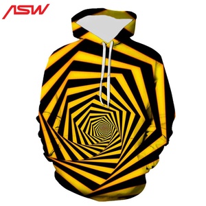 Men's Funny Hoodie New Colorful 3D Sublimation <b>Printed</b> Sweatshirt Breathable Canvas <b>Fabric</b> Coat for Autumn Winter Clothing - Product Image 5