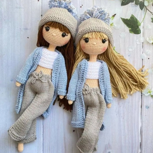 Poupée en peluche amigurumi au crochet faite à la main de haute qualité, jouet doux, vente en gros - Product Image 1